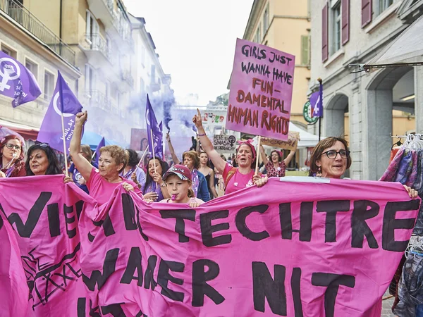 Frauenstreik Sion Demonstration in Sitten / Siton am 14.06.2019